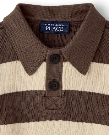 Baby And Toddler Boys Striped Rugby Sweater