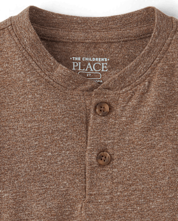 Baby And Toddler Boys Marled Henley Top