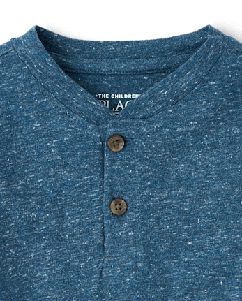 Baby And Toddler Boys Marled Henley Top