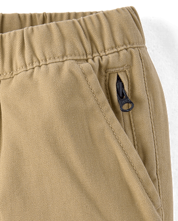Baby And Toddler Boys Roll Cuff Pull On Chino Pants