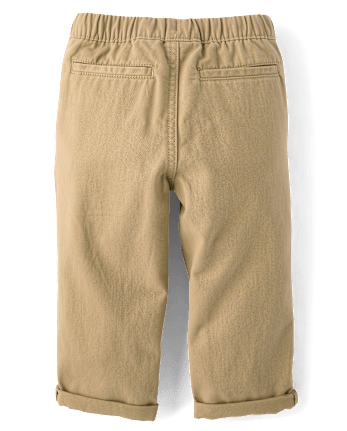 Baby And Toddler Boys Roll Cuff Pull On Chino Pants