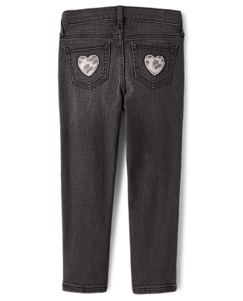 Girls Hello Kitty® Embroidered Pencil Jeans