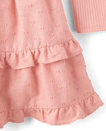 Girls Tiered Drop Waist Dress