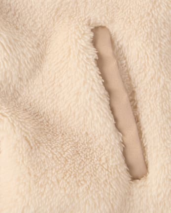 Girls Sherpa Zip Up Jacket