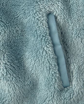 Girls Sherpa Zip Up Jacket