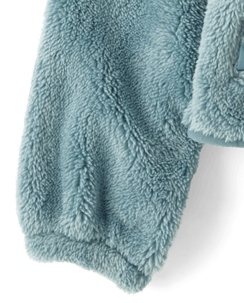 Girls Sherpa Zip Up Jacket