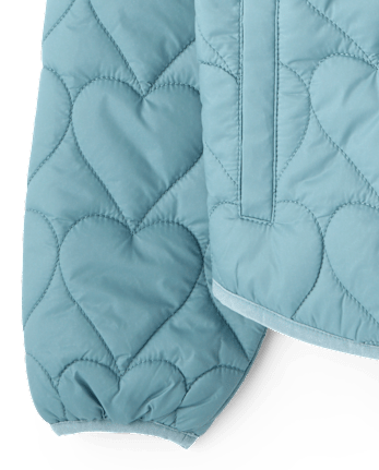 Doudoune matelassée pliable à motif cœur pour filles - STORMWATER