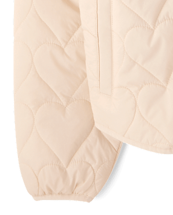 Doudoune matelassée pliable à motif cœur pour filles - FRAPPE