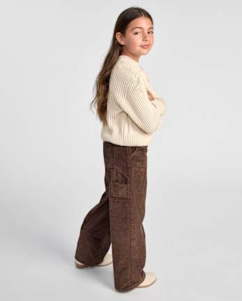Pantalon en velours côtelé ample pour filles - FUDGE