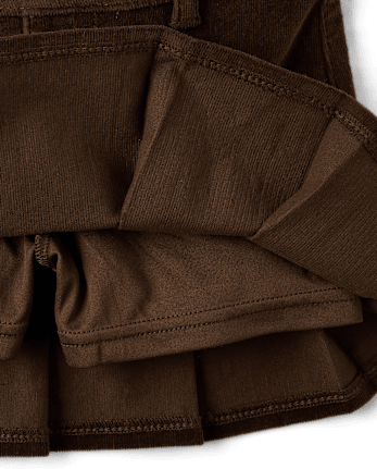 Girls Pleated Corduroy Skort