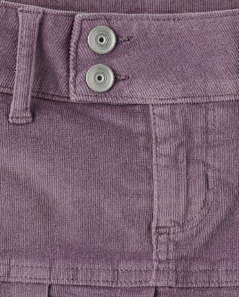 Girls Pleated Corduroy Skort