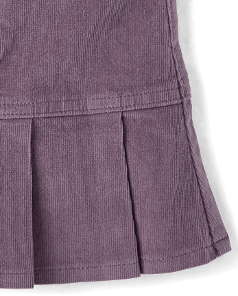 Girls Pleated Corduroy Skort
