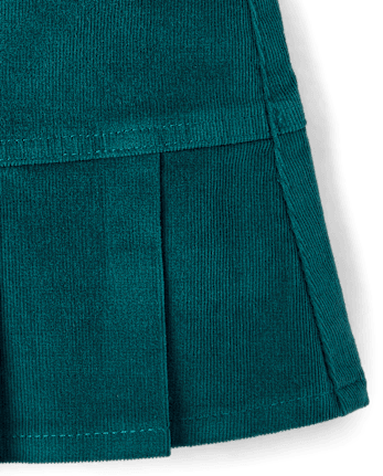 Girls Pleated Corduroy Skort