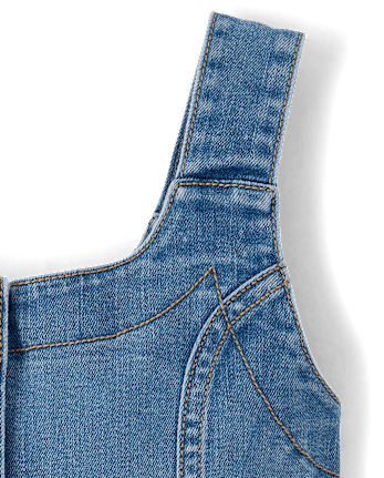 Girls Denim Shift Dress