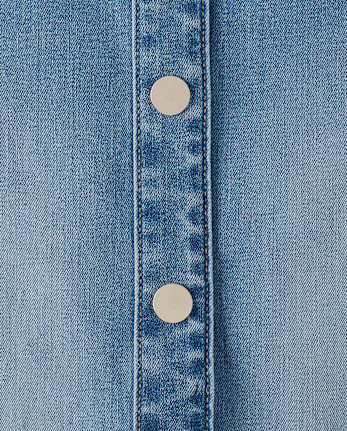 Girls Denim Shift Dress