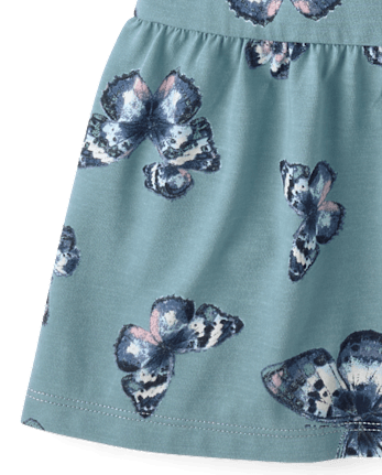 Robe à volants imprimée pour filles