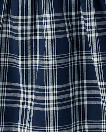 Girls Plaid Smocked Poplin Skort - TIDAL