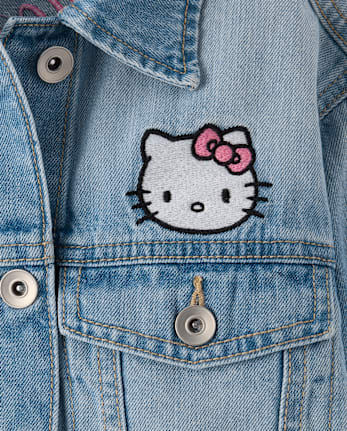 Girls Hello Kitty® And Friends Embroidered Denim Jacket