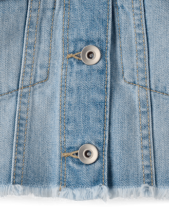 Girls Hello Kitty® And Friends Embroidered Denim Jacket