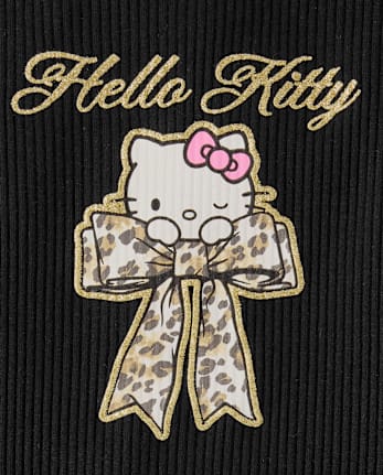 Girls Hello Kitty® Glitter Puff Print Bubble Dress