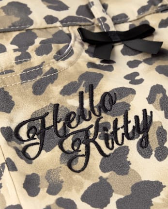 Girls Hello Kitty® Embroidered Leopard Skort
