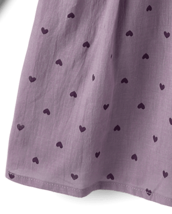 Girls Heart Sweatshirt Dress