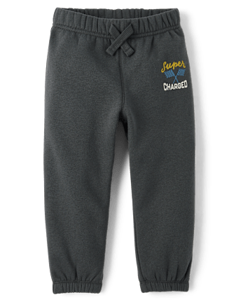 Baby And Toddler Boys Racing Premium Fleece Jogger Pants