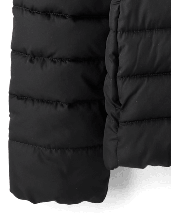 Girls Quilted Hooded Puffer Jacket