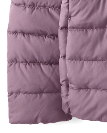 Girls Quilted Hooded Puffer Jacket