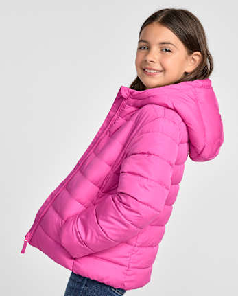 Doudoune à capuche pour filles