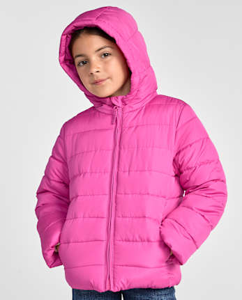 Doudoune à capuche pour filles