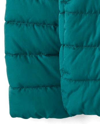 Girls Quilted Hooded Puffer Jacket