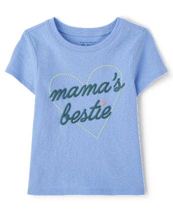 Baby And Toddler Girls Mama's Bestie Graphic Tee