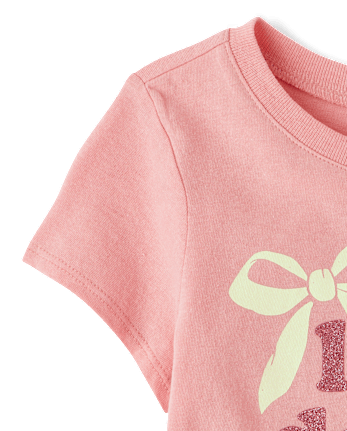 Baby And Toddler Girls Love Daddy Graphic Tee