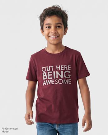 Boys Out Here Being Awesome Graphic Tee - BITTERSWEET