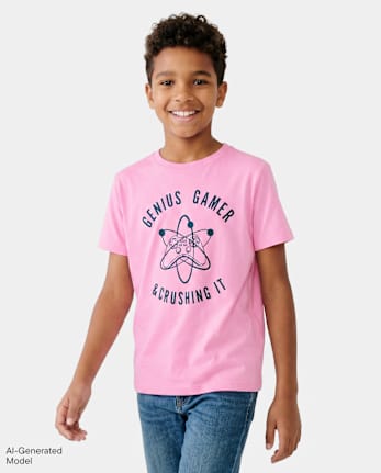 Boys Genius Gamer Graphic Tee - CHARISMA