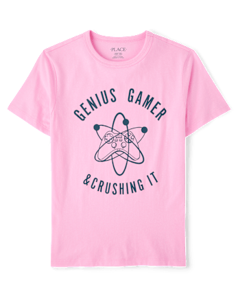 Boys Genius Gamer Graphic Tee