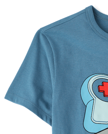 T-shirt graphique manettes de jeux vidéo pour garçons - HIDDEN SEA