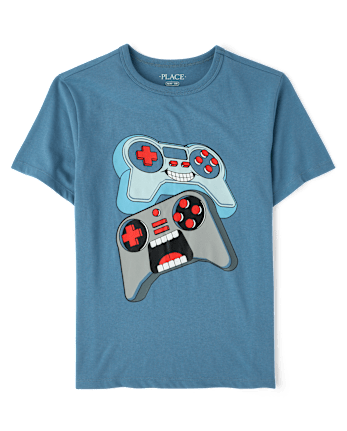 Boys Video Game Controllers Graphic Tee