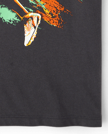 Boys Football Player Graphic Tee - MOTOROIL