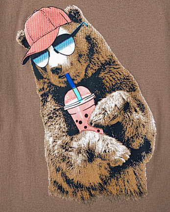Boys Bear Graphic Tee