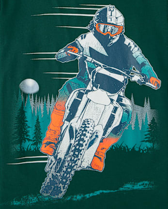 Boys Biker Graphic Tee