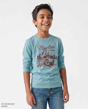 Boys Mountain Truck Graphic Tee - S/D STORMWATER