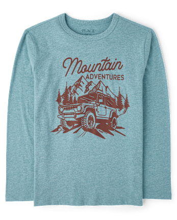Boys Mountain Truck Graphic Tee
