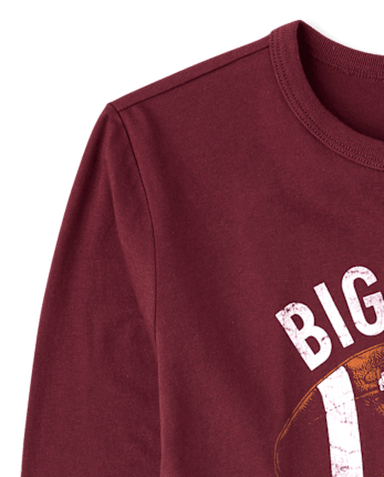 Boys Big Game Vibes Football Graphic Tee