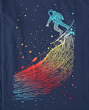 Boys Space Surfer Graphic Tee