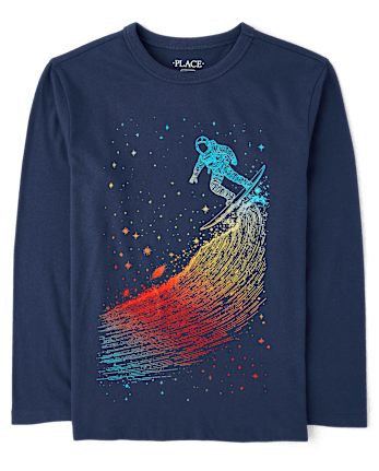 Boys Space Surfer Graphic Tee