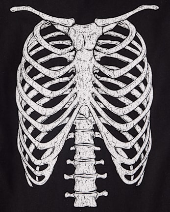 Boys Glow Halloween Skeleton Graphic Tee