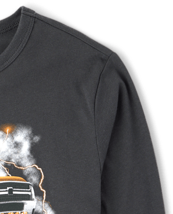 Boys Halloween Monster Truck Graphic Tee