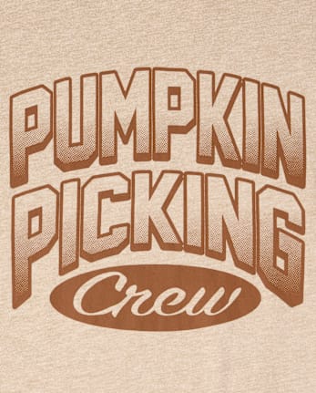 Adult Matching Family Pumpkin Picking Crew Graphic Tee
